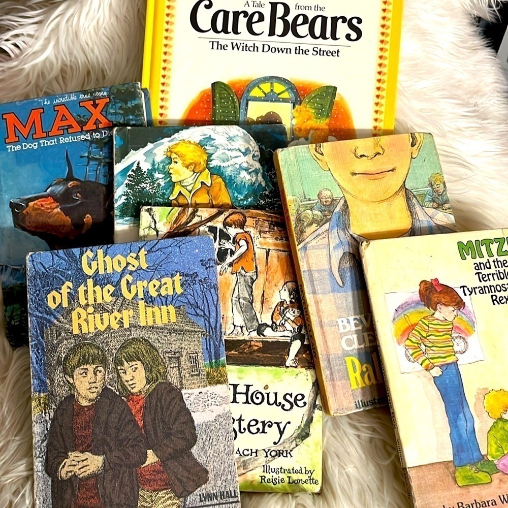 Set of 7 vintage books.